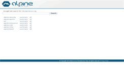Desktop Screenshot of lists.alpinelinux.org